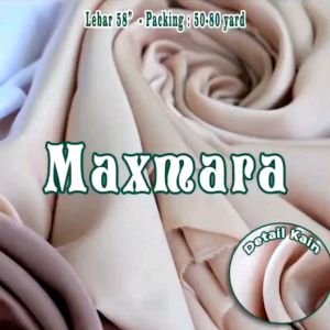 PER METER KAIN MAXMARA SILK PURE BEST SOFT BLUE