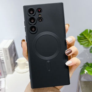 Case For Samsung Galaxy S26 Ultra Shockproof Cover S25 S24 S23 S22 Ultra Wireless Charging Soft Silicone