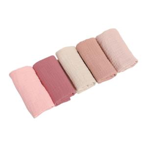 5Pcs Khăn Lau trẻ em khăn tay Khăn quàng cổ trẻ em vuông khăn lau khăn chăm sóc bé lau mặt thoáng khí khăn cho bé