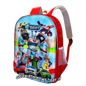 Tas Sekolah SD Laki laki Karakter Ransel Anak Cowo Gambar TImbul Emboss