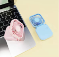 ◤◥ FOLDABLE ◤◥ MINI HANGING NECK FAN, USB RECHARGEABLE MINI FAN 3 LEVEL SPEED WIN { CSD.MALL }. 