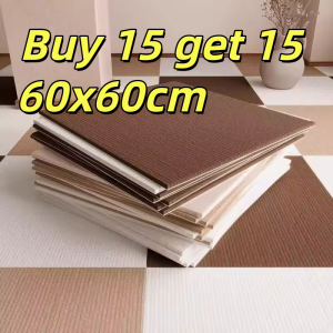 【Buy 15 get 15 】60x60cm Square Thickening Carpet Tile Self Adhesive Non-slipWaterproof Carpet Sticker