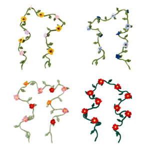 Sweet Woven Waist Belt Flower Adjustable Length Waist Chain Romantics Styles Belt for Versatiles Outfits