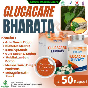 Glucacare Bharata Obat Penurun Gula Darah Diabetes Kencing Manis 100% Herbal