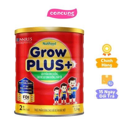 Sữa GrowPLUS+ Đỏ 1.5kg cho Bé từ 2+ Tuổi – Tăng Cân, Phát Triển Toàn Diện