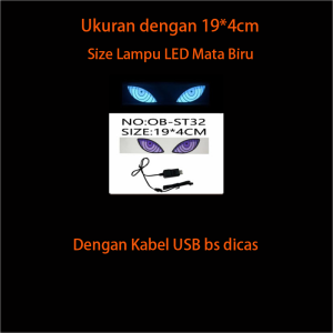 Stiker LED Mobil Wanted & Take Care Not Delivered Nyala Lampu Mobil Universal Interior Mobil