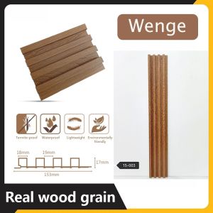 Woodgrain WPC Background Panel 150mm x 17mm x 70cm Tongue-and-Groove Click-Fit Wall Panel Durable