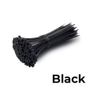 WH Black White Nylon Self-locking Tie 3x60mm~8x250mm Cable Tie Fastening Ring Plastic Insulation Cable Tie Zip Wraps Strap Set