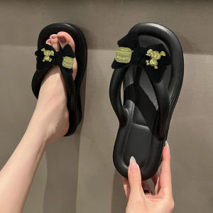 LKfashion ของมันต้องมี รองเท้าแตะหูหนีบแบบสวมสุดน่ารัก มาพร้อมโบว์ติดรองเท้าตกแต่งให้รองเท้าดฟุน่ารักมากยิ่งขึ้น