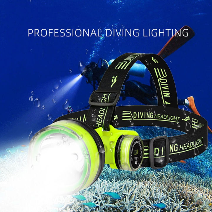 Diving headlight waterproof underwater headlight Strong light, long ...