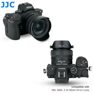 JJC Reversible Lens Hood Shade Replaces HB-98 Fit For Nikon NIKKOR Z 24-50mm f/4-6.3 LensAllows Putting  Ф52mm Filter & Original Lens Cap
