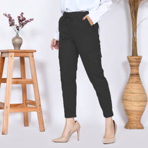NHM Celana Jumbo Joger Cargo Panjang Wanita-Celana Jumbo Kargo Joger