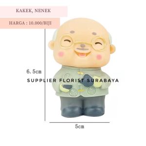 SFS - MINIATUR KUE TART KAKEK NENEK GRANDMA GRANDPA GRANDMOTHER GRANDFATHER HIASAN KUE TART BIRTHDAY CAKE TOPPER PEMANIS KUE PAJANGAN DEKORASI KUE DIY KOI EMAS MERAH KOI GOLD RED CNY CHINESE CHINNESE NEW YEAR ULANG TAHUN KURSI CHINESE TEA POT CANGKIR