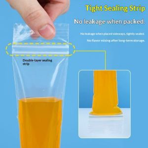 JJT Food Grade Reusable Ice Pop Bags for Homemade Frozen Treats Easy Seal and Leak-Proof Design