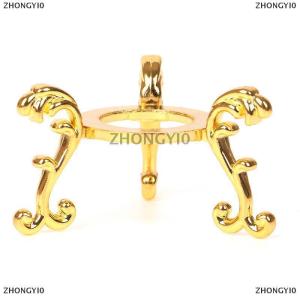 [COD] ZHONGYI0 Đế đỡ trứng đá quý trưng bày mạ vàng giá đỡ quả cầu pha lê đồ trang trí