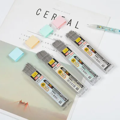 🔥100Pcs/box 0.5/0.7mm Mechanical Pencil Graphite Refill Replacement Pencil Lead Can Be Erased LovelylifeFu