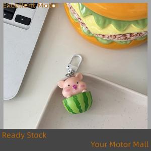 Excellent Ready Stock Cute Funny Three-dimensional Piggy Keychain Kawaii Pig Animal Shaped Keyring Bag Mobile Phone Pendant Decoration Accessories