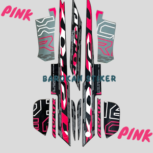 Striping Stiker Yamaha Aerox rc 155 2023 2024 grey abu abu hitam pink magenta