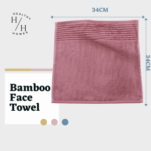 HealthyHomes Panda Bamboo Face Towel Home Soft Quick-Dry Absorbent Baby or Adult Face Towel for Sensitive Skin Gift Idea