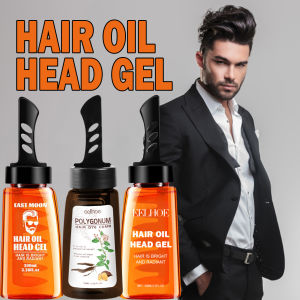new 2 in 1 Hair Styling Oil With Wide Tooth Comb Men Long-lasting Fluffy Hair Styling Oil Hair Styling Cream Liquid Fluffy Comb100ml hot