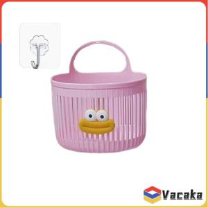 Vacaka Plastic Hanging Bathroom Storage Basket Kitchen Bathroom Organizer