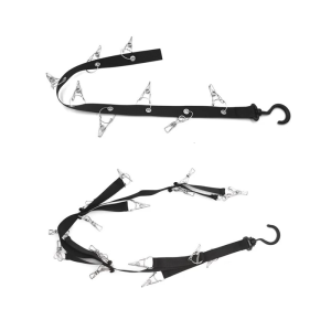 Stylish Hat Organizers Holder Rack for Closet Rod Easy Storage Hangers With 16 Large Clip for Baseball Golf Beanies