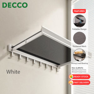 DECCO Retractable Drying Rack Foldable Bathroom Hanging Towel Clothes Rack Multifunctional Indoor Folding Telescopic Drying Shoes Rak Lipat Pengering Kasut Pakaian - Fulfilled by DECCO SHOP