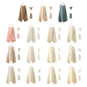 ผ้าคลุมให้นมลูกสำหรับแม่ลูกอ่อน Essential ผ้ากันเปื้อนพยาบาลเนื้อนิ่มระบายอากาศได้ดีเปลเด็กทารกป้องกันยุง