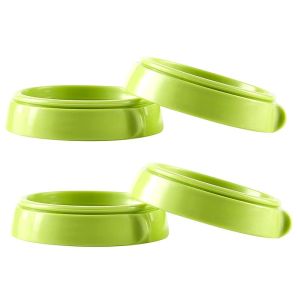 Bottle Collars Rings Replacement for Comotomo Baby Feeding Bottles 4 Count (Green)