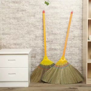 MYLOVE Miscanthus Broom Natural Material Walis Tambo Floor Sweep Handmade Detachable Broom