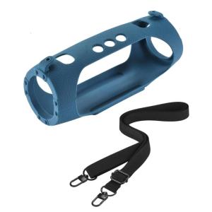 Silicone Protective Cover Shockproof Speakers Carrying Case with Shoulder Straps for Charge 6 Speakers