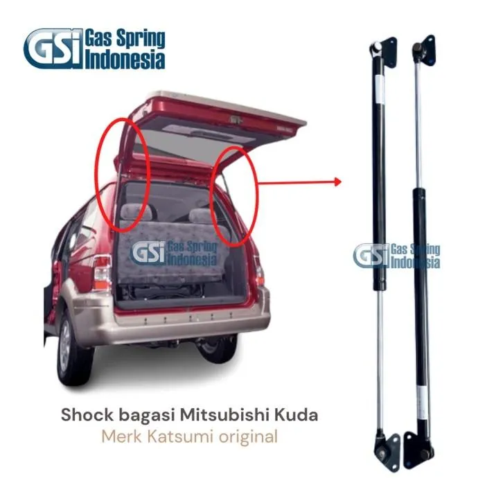 SHOCK BAGASI / GAS SPRING MITSUBISHI KUDA 2002. MERK KATSUMI ...