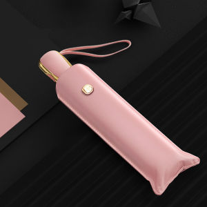 OLYCAT Flat Automatic Umbrella Rain Women Ultralight Travel Sun Umbrella Girls Anti UV Portable Folding Umbrellas 6 Ribs UPF50+ Travel Umbrella Girls