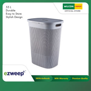 EZWEEP Laundry Hamper 55L 43.5×34.5×57.5CM Plastic TG51960 Randori