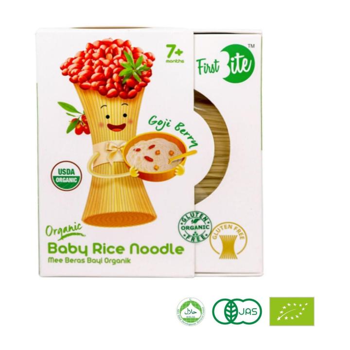 First Bite Organic Baby Rice Noodle (Gluten Free) Goji Berry