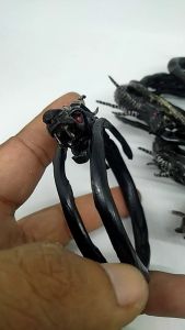 Gelang Akar Bahar Ekor Cabang Ukir Naga Tanduk