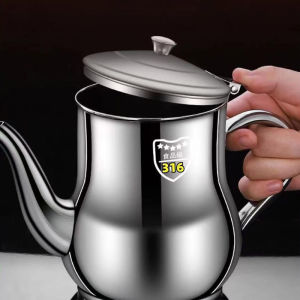 1Pc Household 316 Stainless Steel Oil Pot with Filter Oil Filter Pot Cooking Household Leak Proof Oil Pouring Seasoning Bottle2026