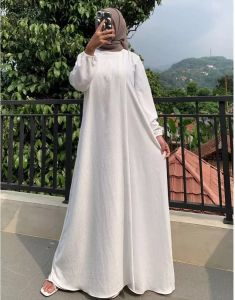 RR GIA Gamis Dress Terlaris Wanita Simpel Elegan Polos Terbaru Simple Muslim