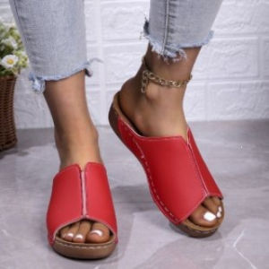 [Free Shipping] WomenS Outdoor Wedge Heel Sandals Simple Design Plus Size New Style