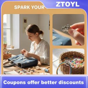 【ZTOYL】 Black Cat Button 30pcs Set Cute Tabby Crafts for DIY Sewing Quilting and Handmade Gift Supplies