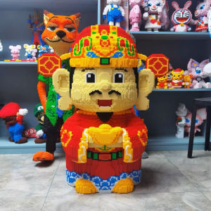 Mô hình lắp ráp ông Thần tài 90cm Tặng keo búa 