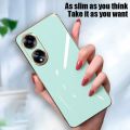 Casing For OPPO A98 A78 A58 4G 5G OppoA98 OppoA78 Candy Color 6D Electroplating Straight edge Phone Case Soft Cover. 