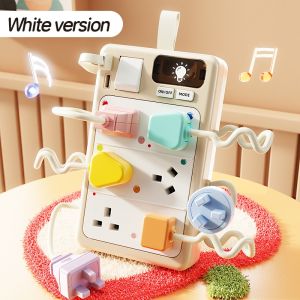 Kids Sensory Busy Board Fruit Activity Toy Montessori Educational Toy Light Sound Learning Board