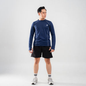 Runoz Kaos Lari Pria Lengan Panjang Baju Running Training Gym Jersey Lengan Panjang Pria Baju Olahraga Running Gym Fitnes Quickdry Anti UV Kaos Olahraga Pria Lengan Panjang Training Running Gym Futsal Jersey Long Sleeve Kaos Jersey Kaos BASELAYER