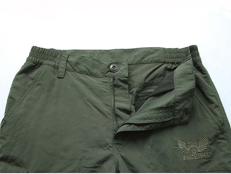 Men lightweight Breathable Quick Dry Pants Summer Casual Army Military