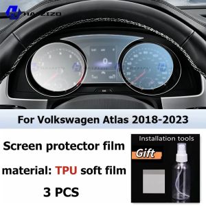 secr For Volkswagen Atlas 2018-2023 Car interior Matte Screen Protector console GPS Navigation LCD Screen TPU film Anti‑Scratch PPF 9Y3K6