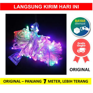 Lampu Tumblr Merah-Putih 17 Agustus / LED RGB Dekorasi Natal / Fairy Lights Warna Rainbow
