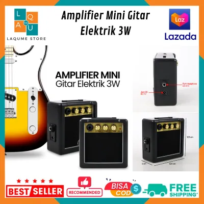 BISA COD - Amplifier Mini Gitar Elektrik 3W Speaker Pengeras Suara Gitar Listrik Akustik Portabel