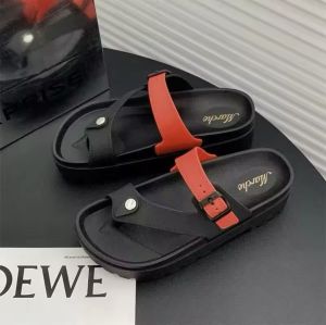 MYJUMP  Stately Ins Fashion Trendsetting Thick-Sole Flip Flops For Women (+1 size)#WT121