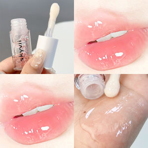 SKYVII Crystal Jelly Lip Oil Hydrating Plumping Anti-drying Lip Balm Strawberry Flavor Moisturizing Dudu Lip Care Mask